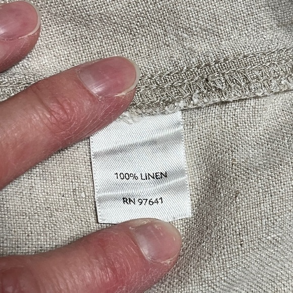 J. Jill 100% Linen Khaki Stretch Waist Shorts Size Small - Picture 8 of 11